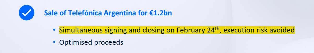 Extracto de la presentacin de resultados de Telefnica el 27/2/2025