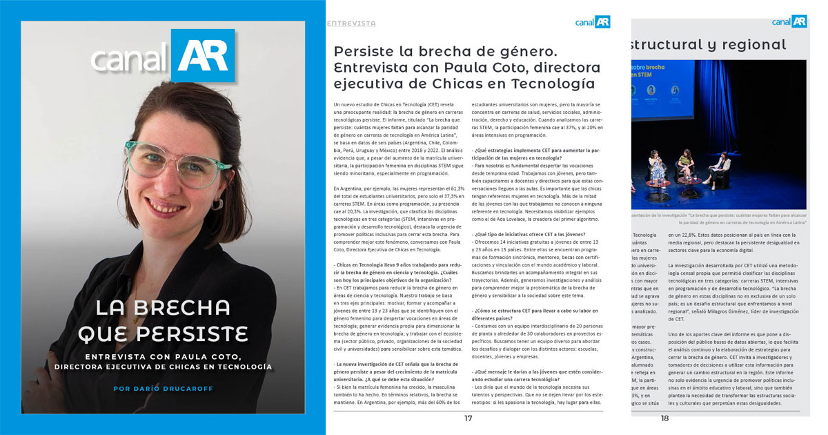 Paula Coto, Directora Ejecutiva de Chicas en Tecnologa