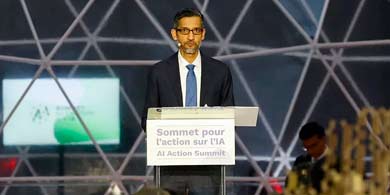 Sundar Pichai comparti su optimismo sobre la IA en el AI Action Summit