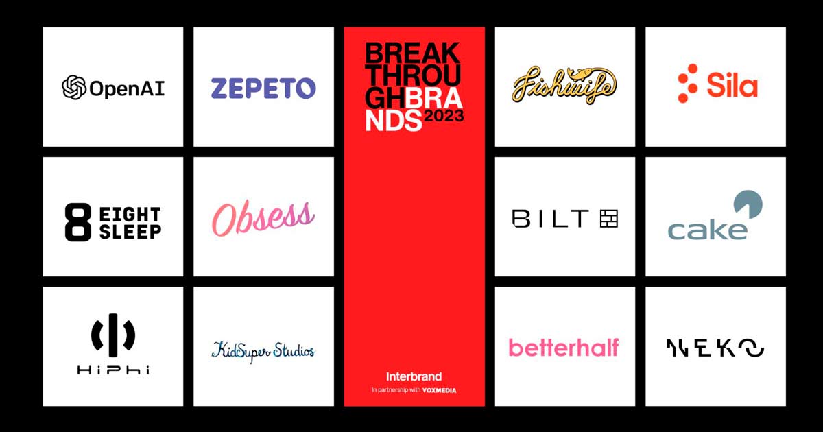 Interbrand Breakthrough Brands 2023