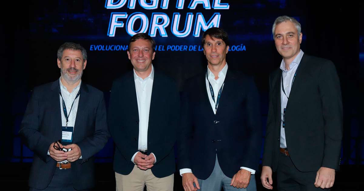 Marcelo Tarakdjian (Movistar), Fernando Lopez Iervasi (Microsoft), Juan Vicente Martn (Movistar) y Santiago Barca (Movistar).