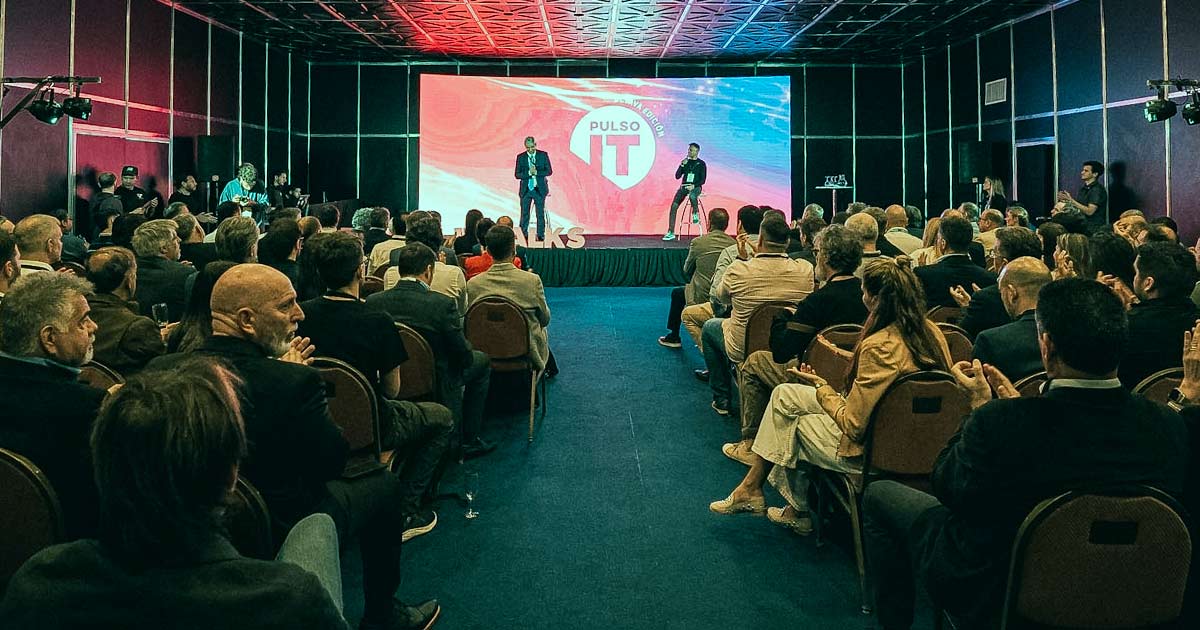 Alejandro Boggio, presidente de CADMYPyA, durante la apertura de Pulso IT 2024