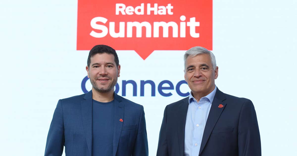 Thiago Araki, director senior de tecnologa de Red Hat para Amrica Latina, y Jorge Payr, Argentina Country Manager Red Hat