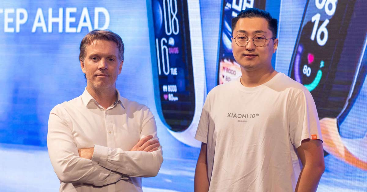 Juan Pablo Baiardi, CEO de Etercor Solnik, junto a Han Song, Country Manager de Xiaomi Argentina